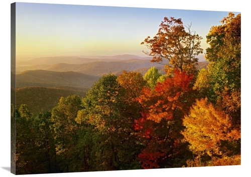 Global Gallery GCS-396680-3040-142 30 x 40 in. Blue Ridge Mountains Fr