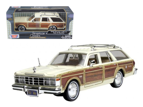1979 Chrysler Lebaron Town & Country Cream 1/24 Diecast Model Car by