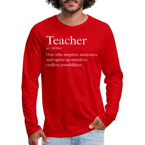 Mens Shirt - Long Sleeve Graphic Tee / Teachers Inspire