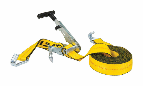 Keeper 8015815 2 in. x 27 ft. Yellow JJ Tie Down with Ratchet - 3333 l