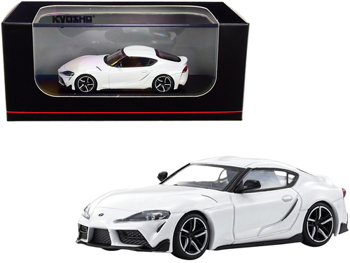 Toyota GR Supra RHD (Right Hand Drive) White 1/64 Diecast Model Car by
