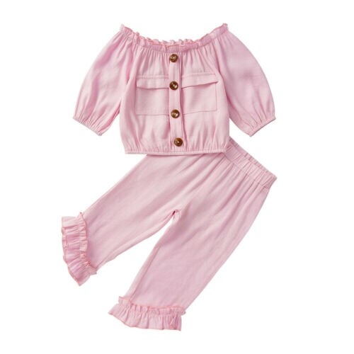 1 5T Toddler Baby Girls 2Pcs Autumn Clothes Set