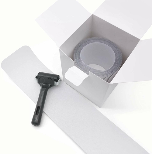 Roll of 15 Non-Slip Stair Treads Tapes with Roller 4" x 24" Clear