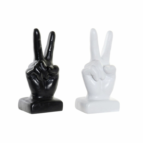 Decorative Figure DKD Home Decor White Black Modern Hand 13 x 12 x 29