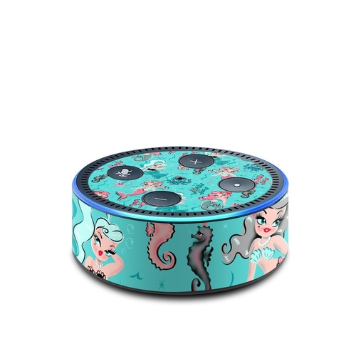 DecalGirl AED2-BABYMER Amazon Echo Dot 2nd Gen Skin - Babydoll Mermaid