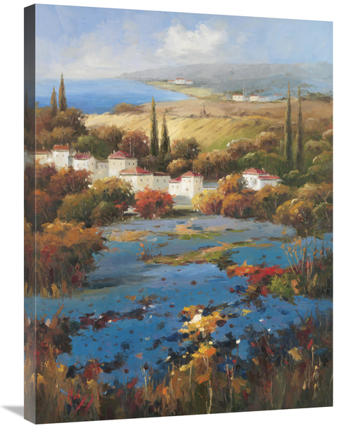 Global Gallery GCS-131240-2432-142 24 x 32 in. Villagio Blue Art Print