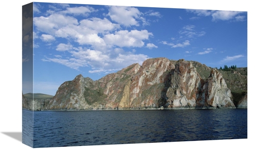 Global Gallery GCS-452494-1218-142 12 x 18 in. Red Rocks Cliffs Along 