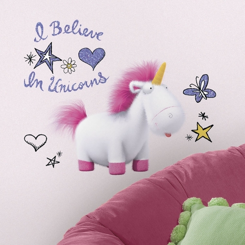 Roommates RMK3566GM Despicable Me 3 I Believe in Unicorns Giant Peel &