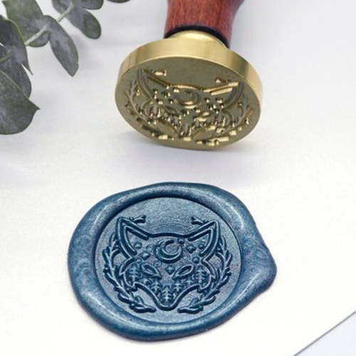 Magic Fox Wolf Metal Stamp / Wedding Wax Seal Stamp / Sealing
