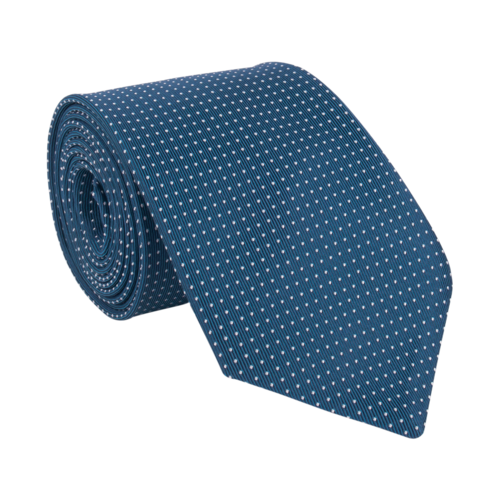 Mid Blue Venezia Silk Tie