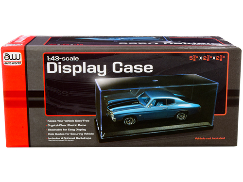 Acrylic Display Show Case with Black Plastic Base and 4 Display