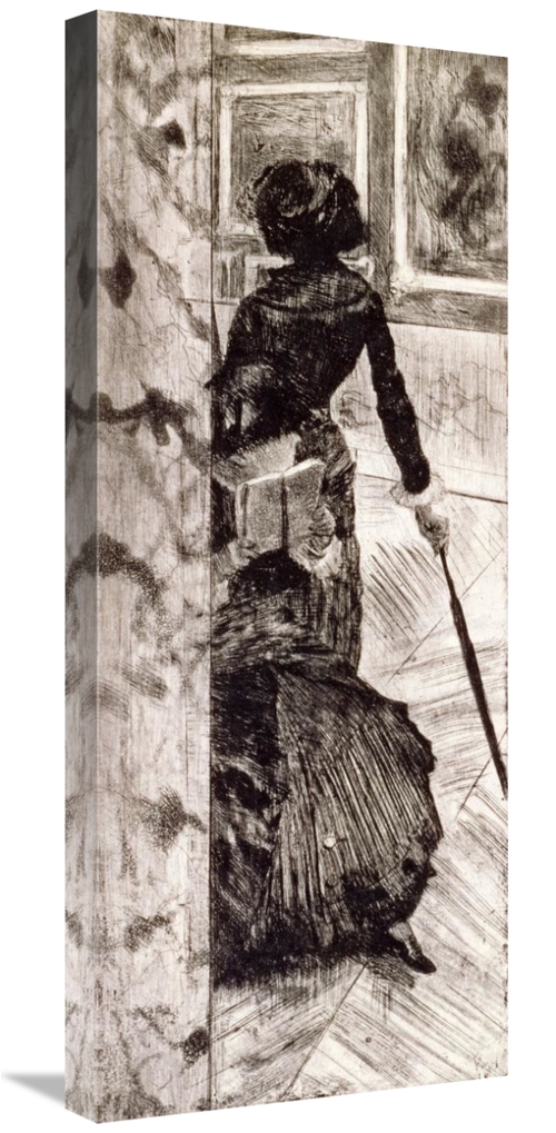 Global Gallery GCS-266199-30-142 30 in. Mary Cassatt at the Louvre Art