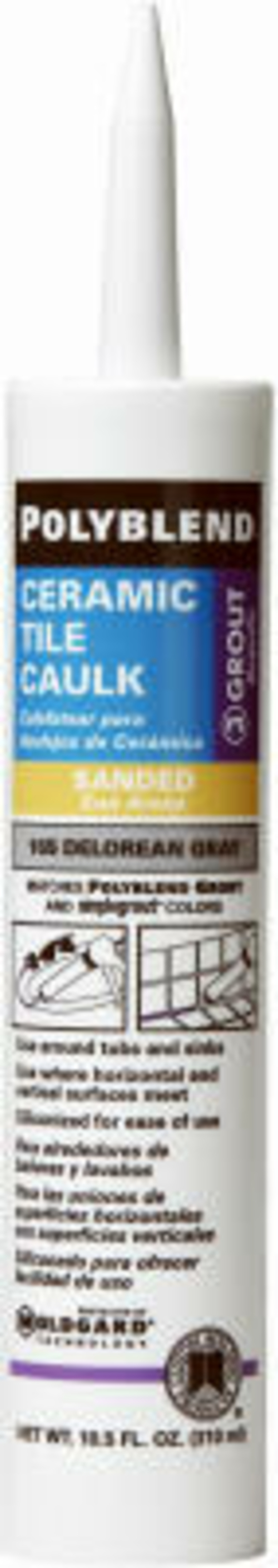 Building Products PC1110S-6 10.5 oz. Polyblend Ceramic Tile Caulk- Sno