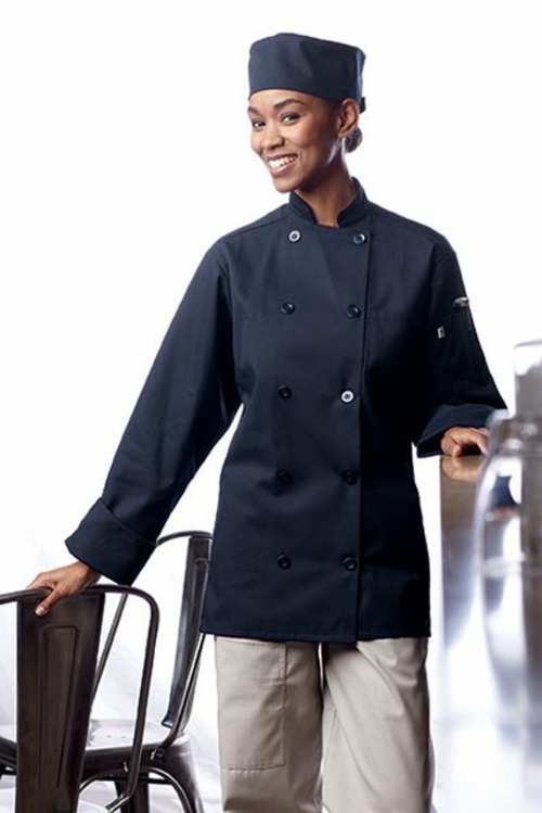 Uncommon Threads 0488-1607 Orleans Chef Coat in Navy - 3XLarge