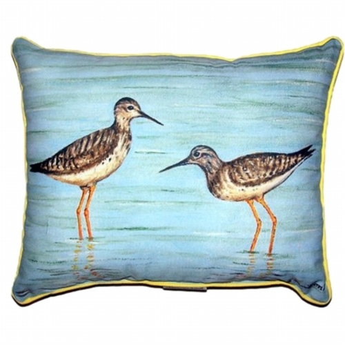 Betsy Drake HJ430 Yellow Legs Large Indoor & Outdoor Pillow