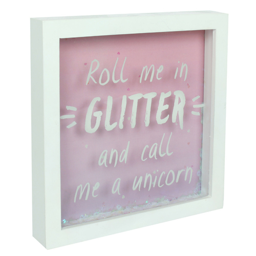 Roll Me In Glitter Box Frame