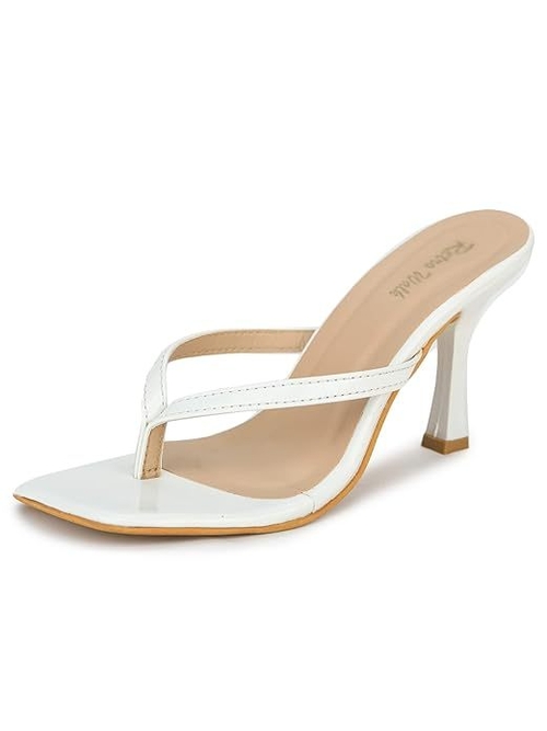 Retro Walk Girls and Women Fashion Heel (Size-UK-6) (Color-WHITE)