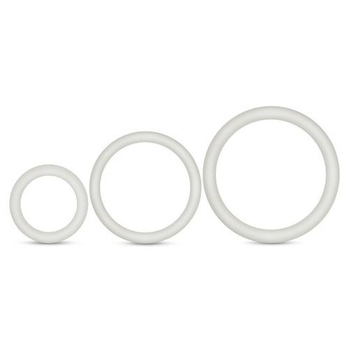 Performance - Vs4 Pure Premium Silicone Cockring Set - White