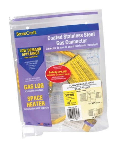 Safety Plus CSSL47R-36P 0.25 x 0.5 x 0.38 in. M36 Stainless Steel Gas 