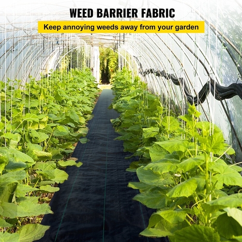 VEVOR 6FT300FT Premium Weed Barrier Fabric Heavy Duty 2.4OZ, Woven