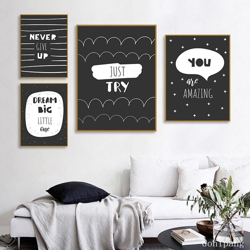 Scandinavian Quote Poster Dream Inspirational