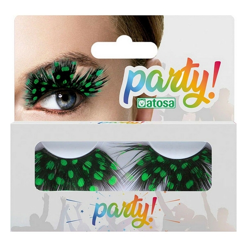 False Eyelashes Green Spots