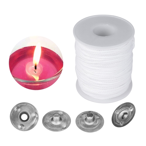 61m Square Braid Cotton Wick Wax Candle Core