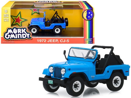 1972 Jeep CJ-5 Blue \Mork & Mindy\" (1978-1982) TV Series 1/43 Diecast