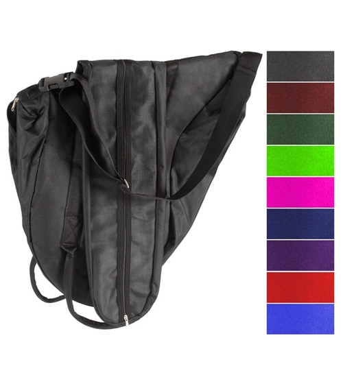 Jacks Imports 1631-BK English Saddle Bag, Black
