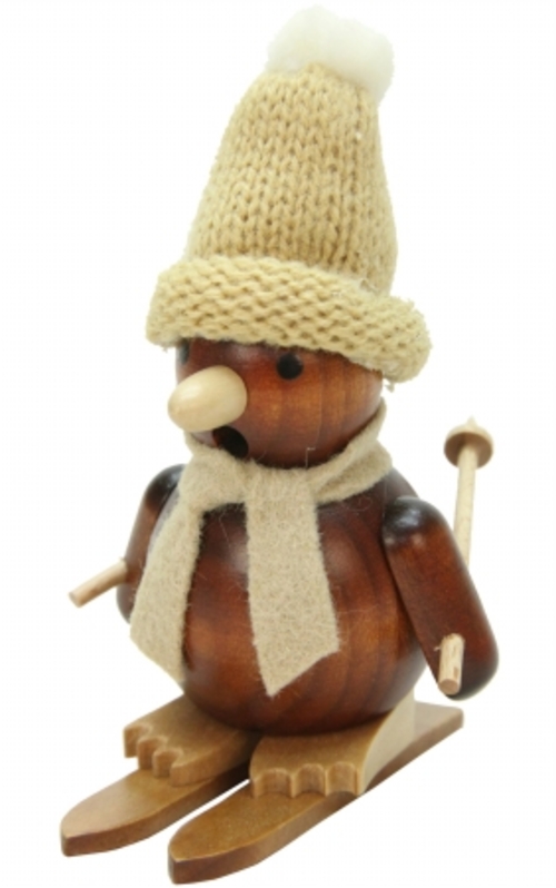 SEIF 35-694 Christian Ulbricht Incense Burner - Penguin Skier, Nat