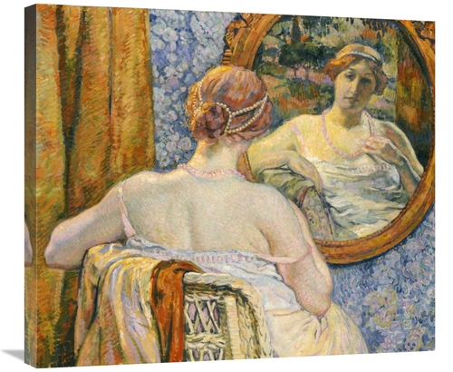 Global Gallery GCS-267509-30-142 30 in. Woman in a Mirror Art Print - 