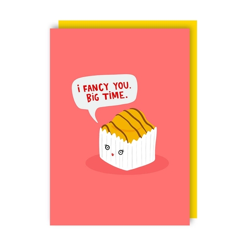 French Fancy Love Card (Valentine's, Anniversary) (Pack of 6)
