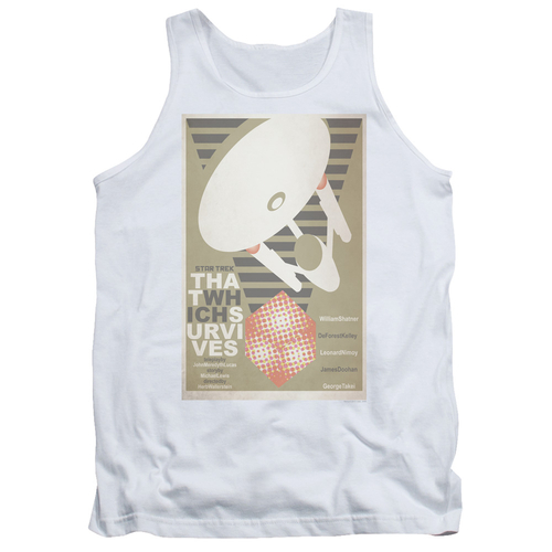 Trevco CBS2009-TK-4 Star Trek & Tos Episode 72 Adult Cotton Tank Top&#