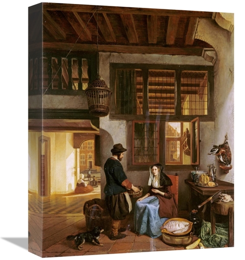 Global Gallery GCS-268140-16-142 16 in. A Dutch Interior Art Print - H