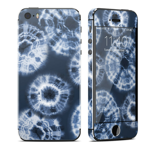 DecalGirl AIP5S-INDIGO Apple iPhone 5S Skin - Indigo Tie Dye