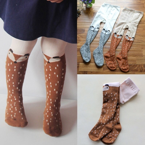Lovely Kids Baby Girls Cotton Warm Tights Animal