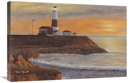 Global Gallery GCS-393986-2030-142 20 x 30 in. Montauk Lighthouse Suns