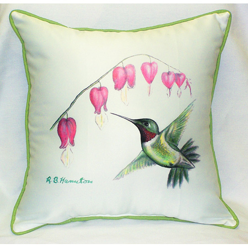 Betsy Drake HJ030 Hummingbird Art Only Pillow 18"x18"