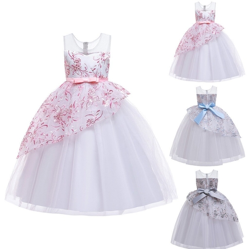 Princess 3 8 Years Kids Dress Butterfly knot