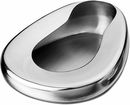 Dukal Case of 6 Stainless Steel Bedpans. Steel Contoured Bedpan for