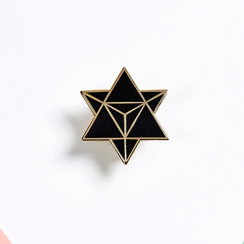 Star Merkaba / Tetrahedron – Enamel Pin