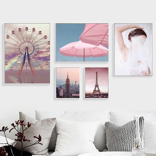 Ferris Wheel Paris York Woman Nordic