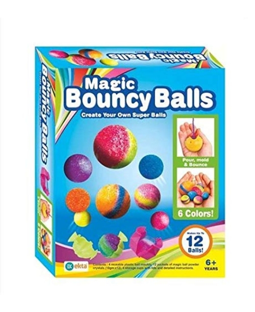 Magic Bouncy Balls, Includes 12 Balls-Color May