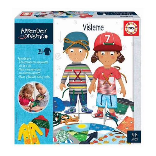 Educational Game Educa Aprender es Divertido: Vísteme 46 Pieces