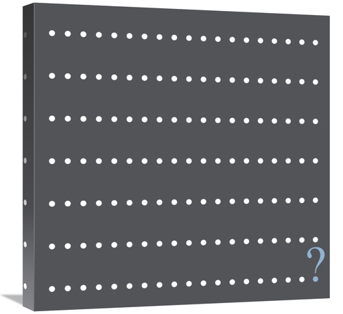 Global Gallery GCS-388310-2424-142 24 x 24 in. Statement Questioned Ar