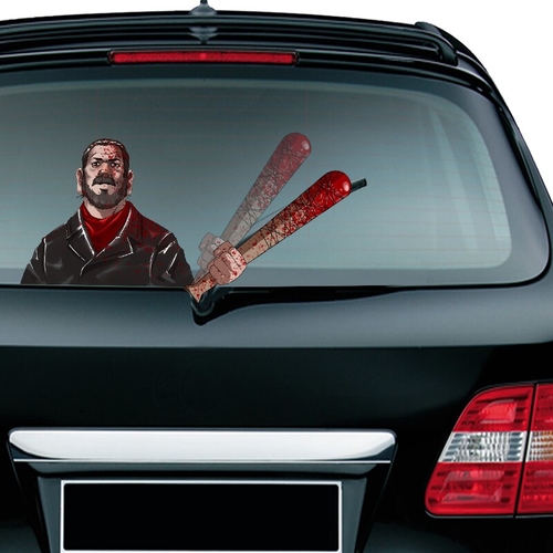 Killer Waving Wiper Decals PVC Car Styling Rear