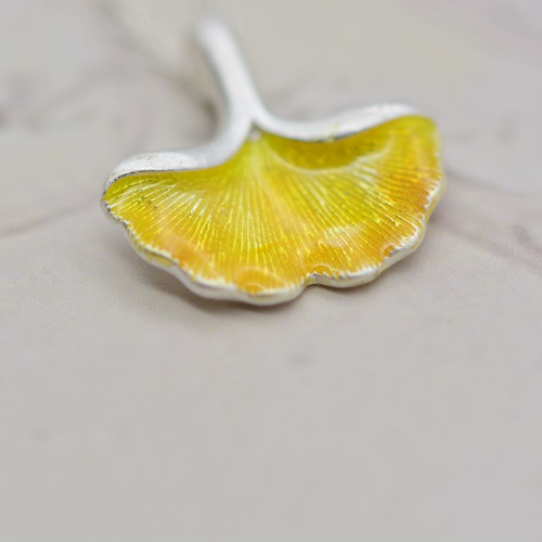 Ginkgo Leaf Necklace