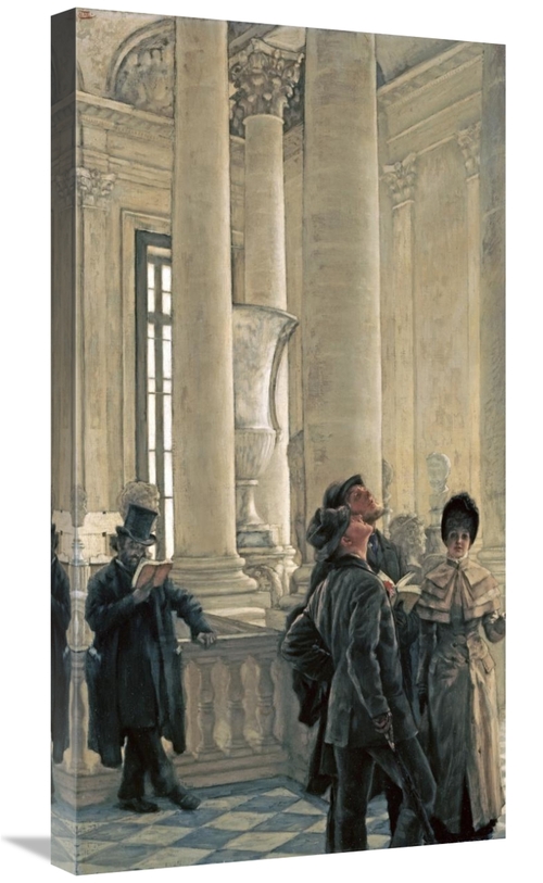 Global Gallery GCS-267403-30-142 30 in. The North Stairs at the Louvre