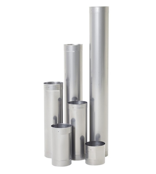 Olympia 3601523 12 x 48 in. Rhino Rigid Stainless Steel 316L Chimney L