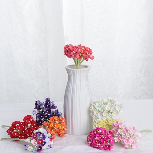 Mini Paper Rose Flowers Bouquet Wedding Decoration